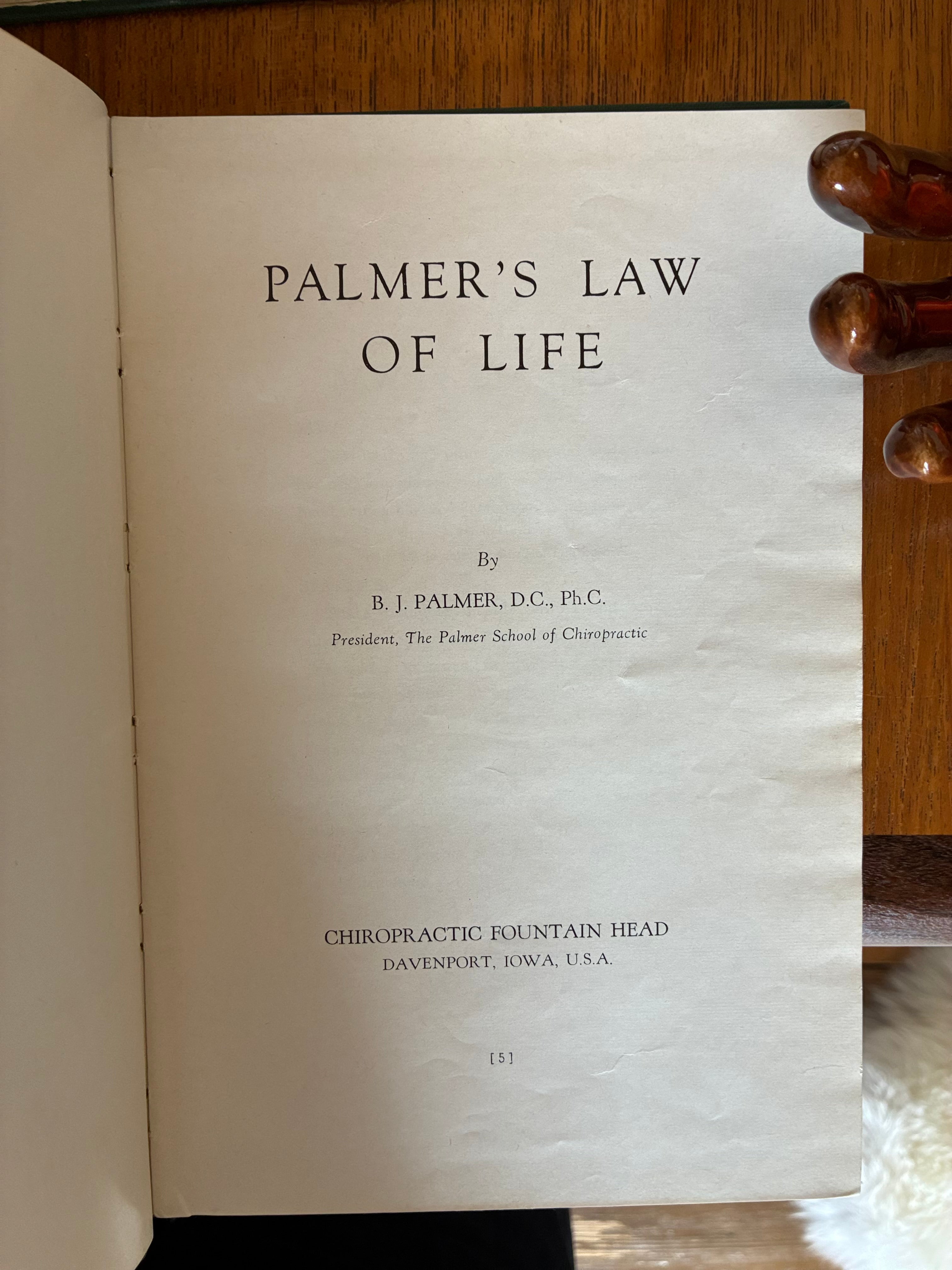 Palmer's Law of Life