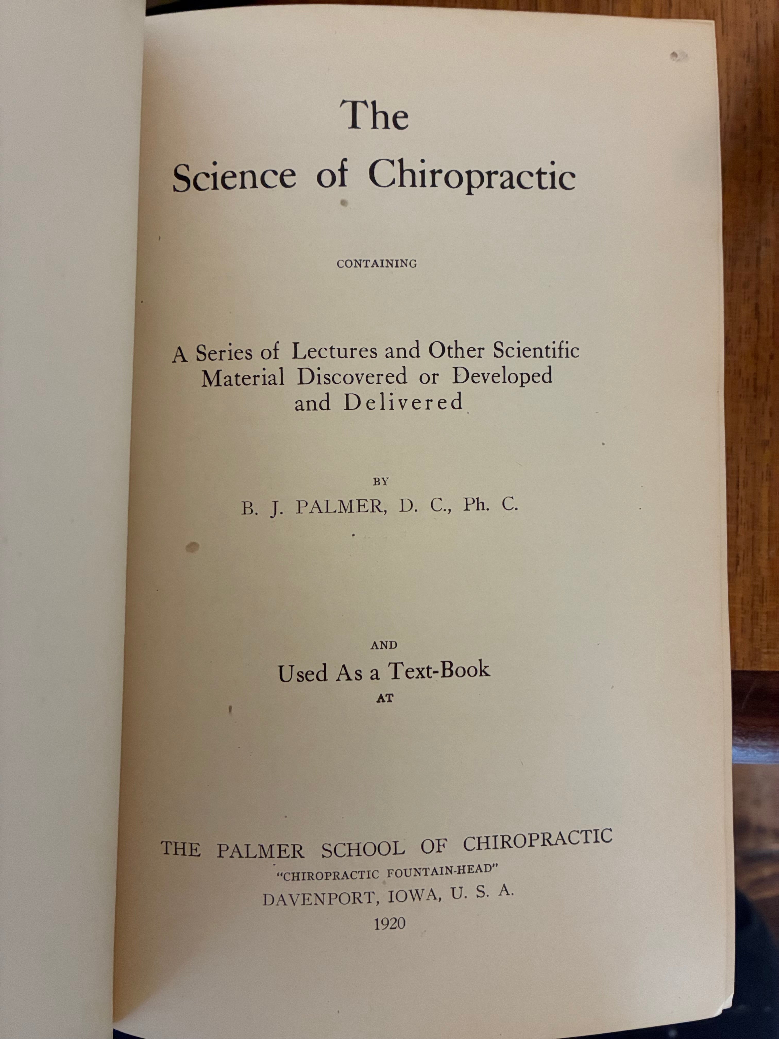 Science of Chiropractic